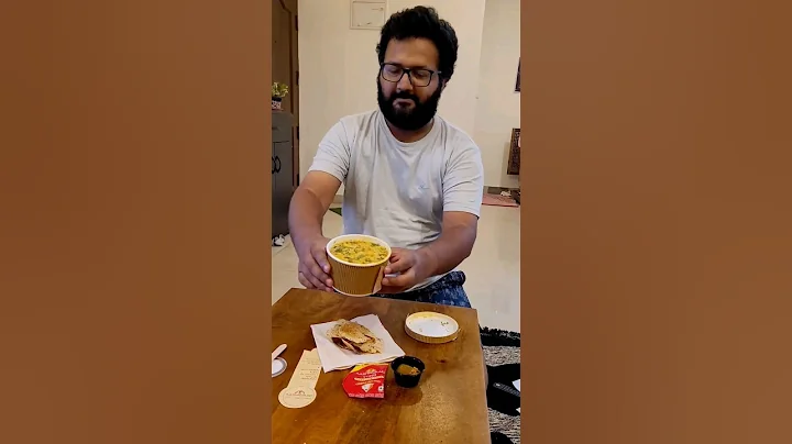 Dal khichdi from "ITC Aashirvaad Soul Creations" with Mango Pickle & Papad.bohot #tasty aur #healthy