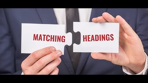 Matching heading #IELTS #Advanced #CEFR #Multilevel #Reading #English