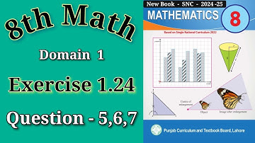 Math 8th Class Exercise 1.24 Question 5,6,7 || Class 8 Math Exercise 1.24 Question number 5,6,7