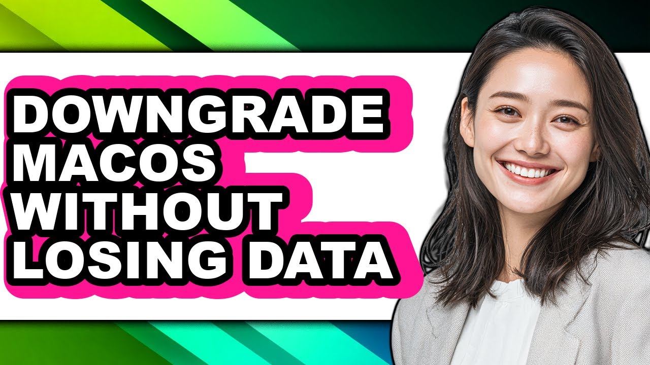 How to Downgrade Macos Without Losing Data (updated) - YouTube