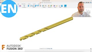 Fusion 360 | Moldeling a 3D Drill Bit | Quick and Simple
