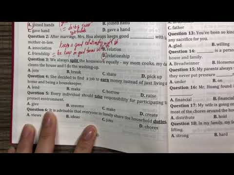 Video LESSON 2: HOME LIFE(Sách 2000 collocations) - youtube