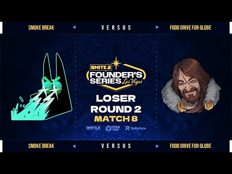 Smoke Break vs Food Drive - SMITE 2 Founder's Series Las Vegas - Match 8 - Loser Round 2