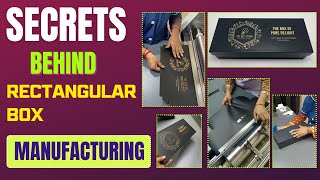 Creating Premium Black Rectangular Boxes with Gold Print – Full Tutorial #packaging #art #craft #box