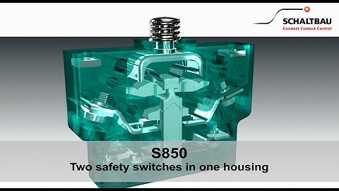 Schaltbau S850 series snap-action switches integrate two safety switches in one housing