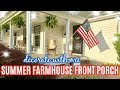 Farm house front porch summer 2024  clean garden  decorate my farmhouse front porch for summer