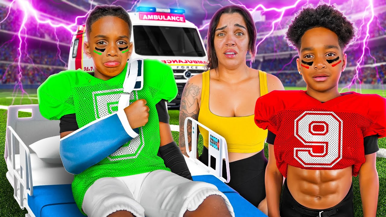 KYRIE GOT HURT AT HIS FOOTBALL GAME!!