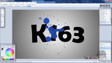 Paint.NET tutorial number 131 - Splatter on text with depth