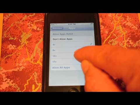 iPod Restrictions - Parental Controls