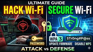 Day 8 I 1. Hack Wi-Fi Network Password I 2. Secure Wi-Fi Network from Attacks