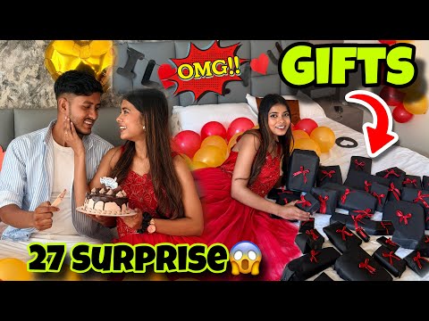 27 Surprise gift 🎁 on his 27th Birthday 🥰♥️ My bf birthday vlog 😍
