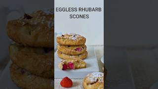 Eggless Rhubarb Scones Recipe #shorts