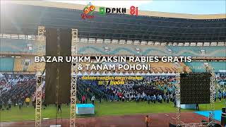 Bazar UMKM Peternakan, Vaksinasi Rabies Gratis, hingga Aksi Tanam Pohon di stadion