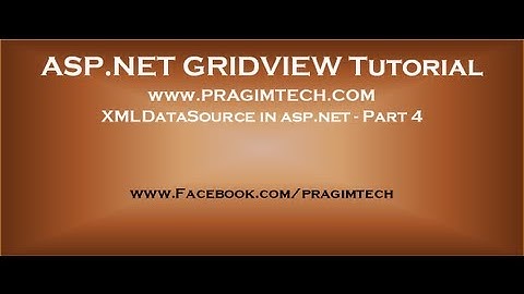 XMLDataSource in asp net   Part 4