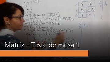 Matriz - teste de mesa 1