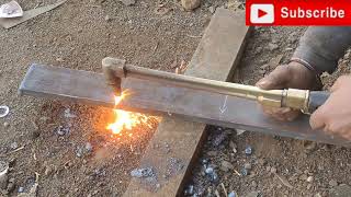 Torch Cutting Basics Everyone Should Know cut iron with ⛽ gas cutter!