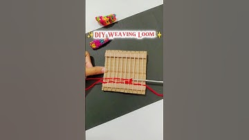 DIY weaving loom from cardboard | diy coin purse #craft #cutegiftideas #shorts