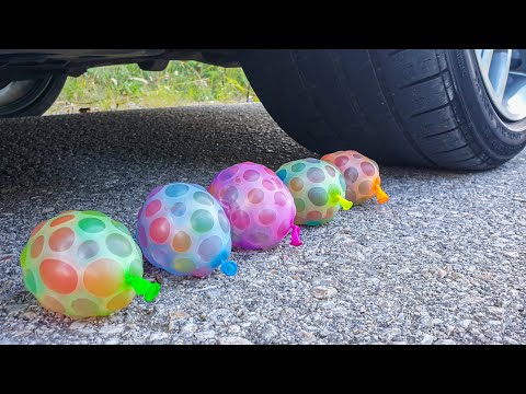 Crushing Crunchy & Soft Things by Car! EXPERIMENT CAR vs Orbeez Balloons