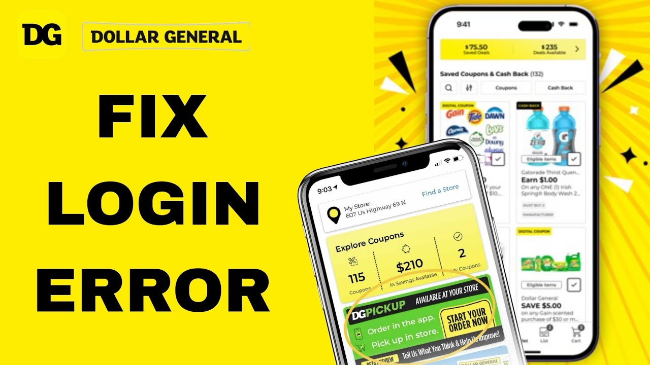 How To Fix And Solve Login Error On Dollar General App | Final Solution