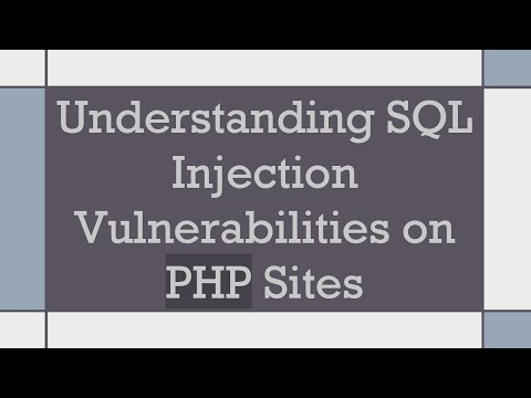 Understanding SQL Injection