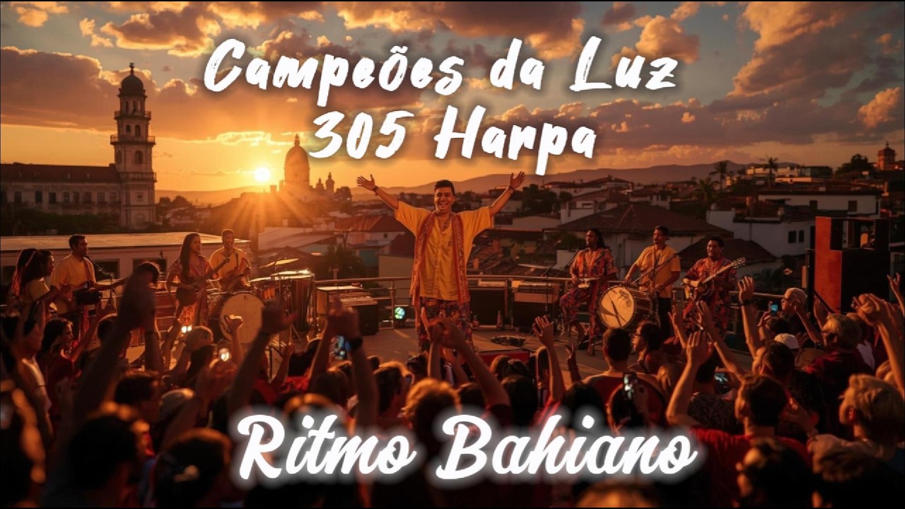 Campeões da luz   305 -  Harpa Cristã  - Música Baiana - Louvor cristão Axé  Inteligência Artificial