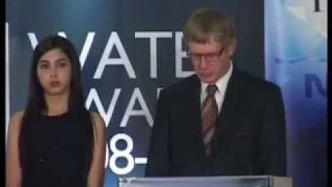 Gavin Wall of FAO at The Water Digest Water Award 2008 09