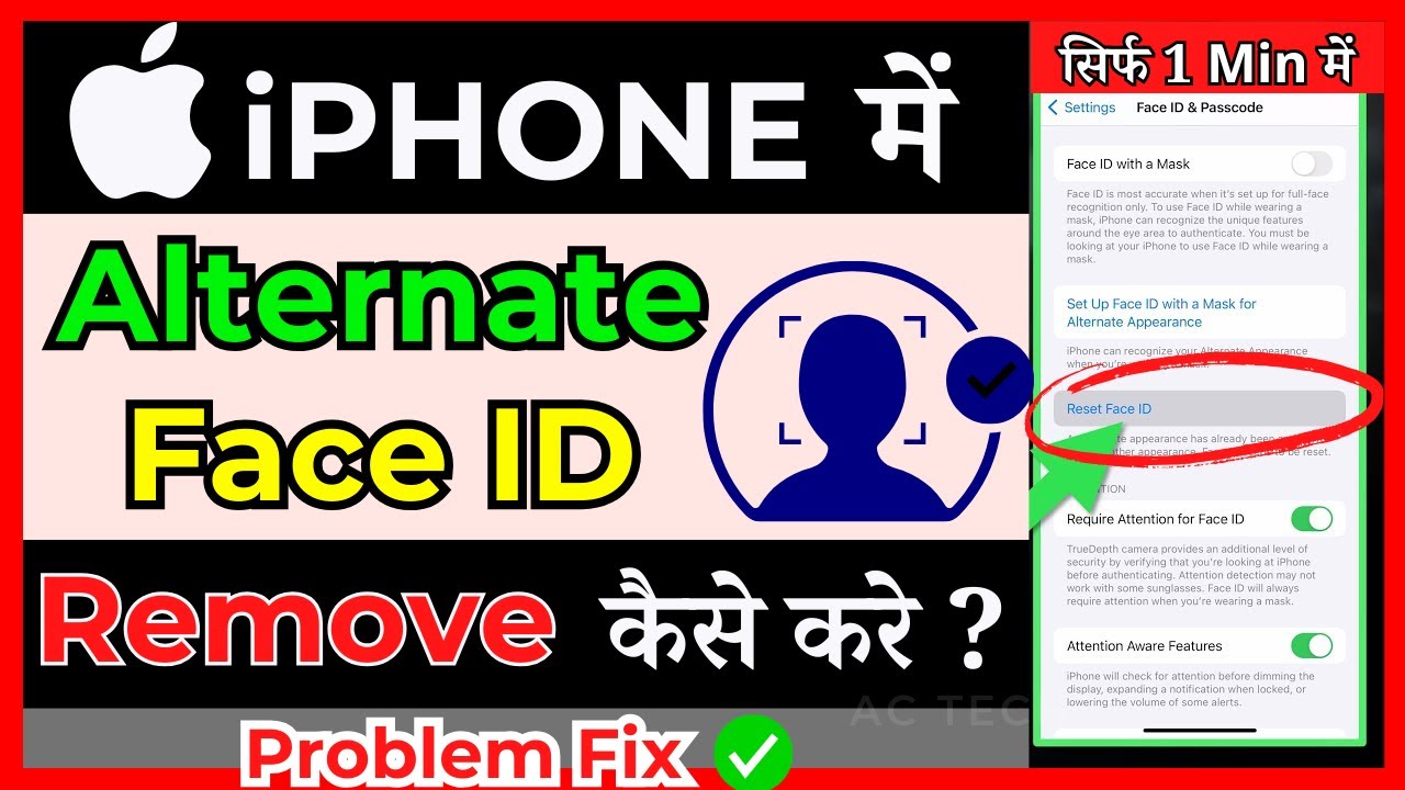 iOS 13 14 15 16 How To Delete Alternate Face ID On IPhone In Hindi ios-13-14-15-16-how-to-delete-alternate-face-id-on-iphone-in-hindi