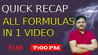 Quick Recap | All Formulas | CBSE Exam 2024-25 Applied Maths Class  12 | Gaur Classes