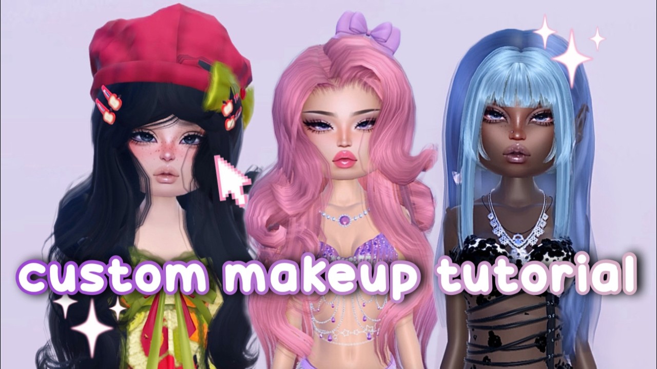 custom makeup tutorial dti ⋆｡° - YouTube