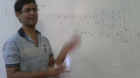 Computer graphics 2D transformation Part1