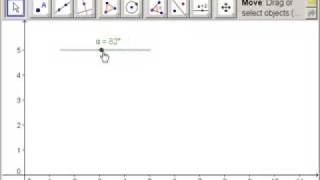 Angle with Angle Slider - GeoGebra Tip