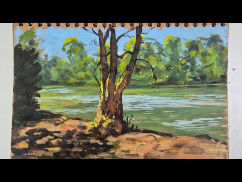 Lake Behind the Tree