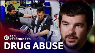 Drug User Struggles To Breath After Injecting Himself | Inside The Ambulance | Real Responders