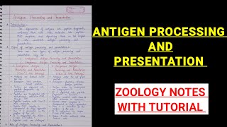 Antigen processing and presentation in hindi #ZOOLOGYNOTES