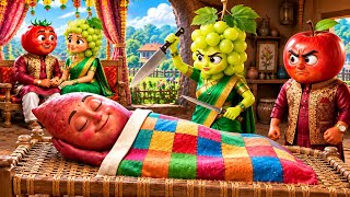 3D Vegetable Love Story | Aalu Emotional | 3D Vegetable Cartoon in Hindi #SabziWorldAITV 