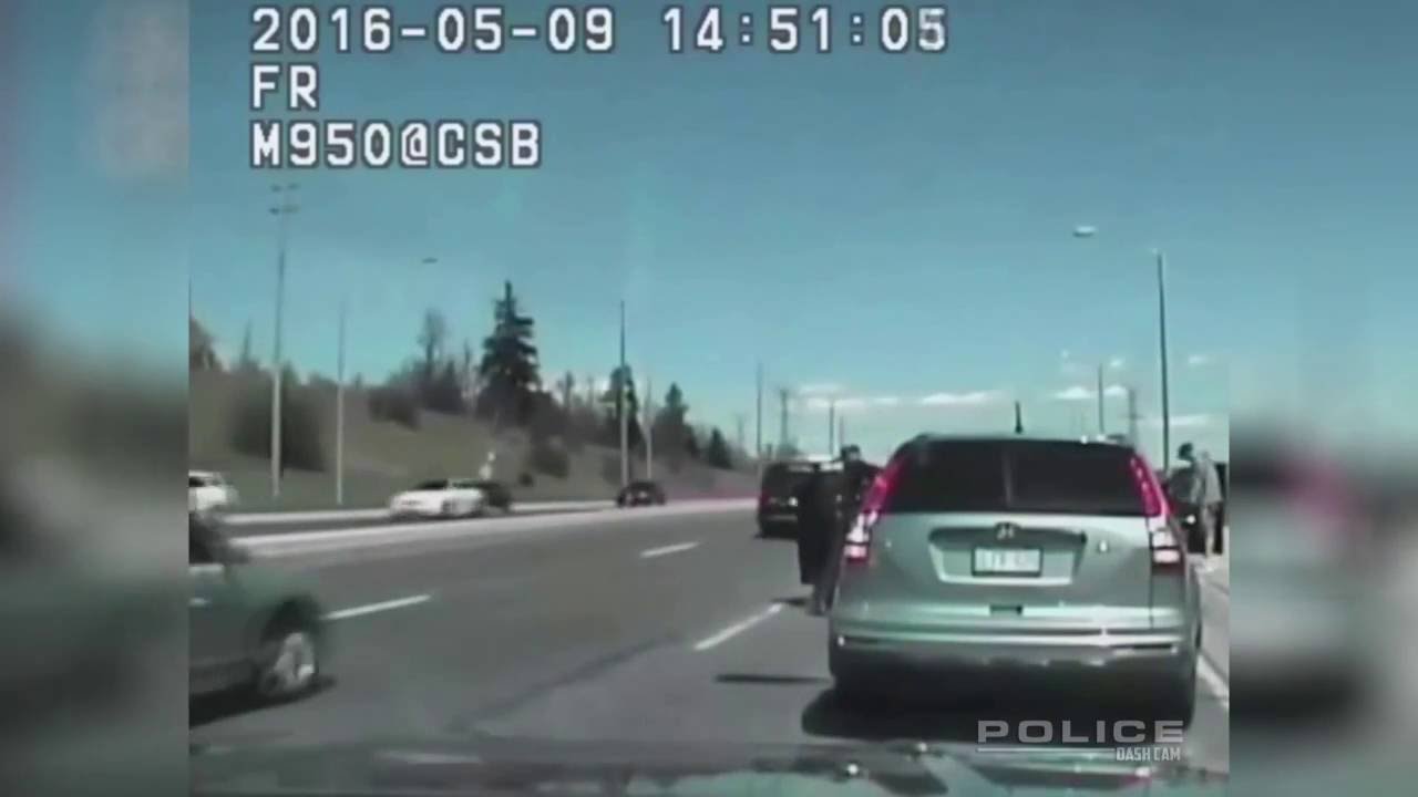Police Dashcam | police patrol vehicle collides at high speed. - YouTube