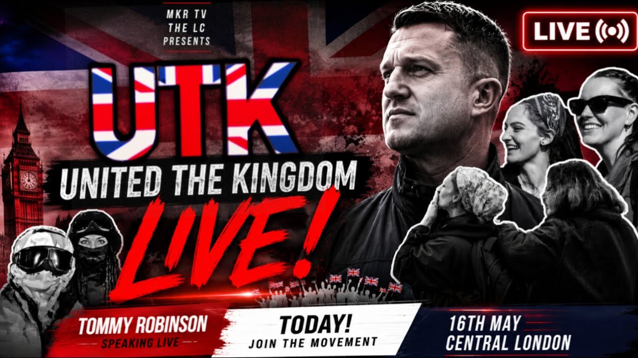 🔴UTK Part 2 | Tommy Robinsons Unite The Kingdom Rally | Rally AGAINST ...