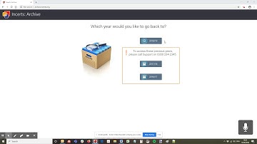 Accessing the Incerts Archive site
