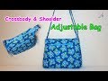 Diy crossbody  shoulder bag  diy bag  zipper bag bag sewing tutorial  coudre un sac  bolsa