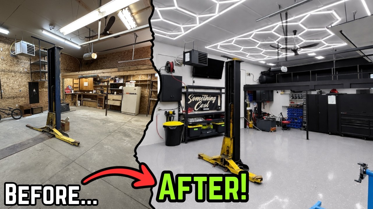 Transforming My Home Garage Into My DREAM Shop! - YouTube
