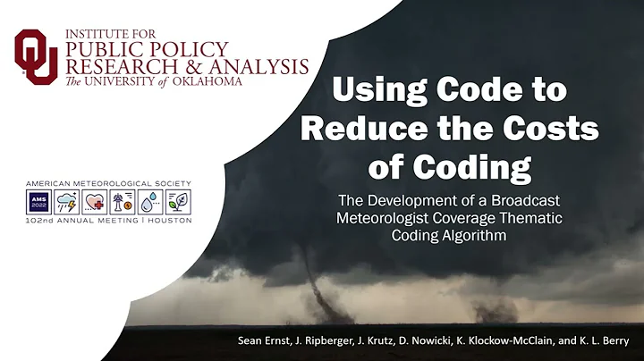 AMS 2022 The Development of a Broadcast Meteorolog...