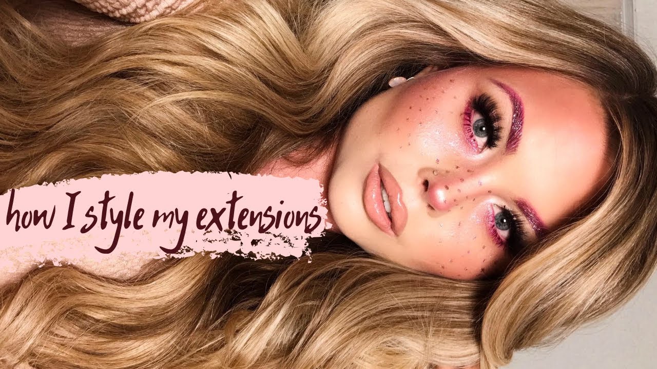 How I style my clip in extensions Holiday Hair Tutorial Luxy Hair