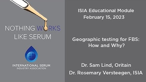 Geographic Testing for FBS - How and Why?