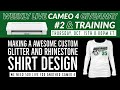 TRW Silhouette Cameo 4 Giveaway #2 & FREE Live Training! Making a Awesome Glitter & Rhinestone Shirt