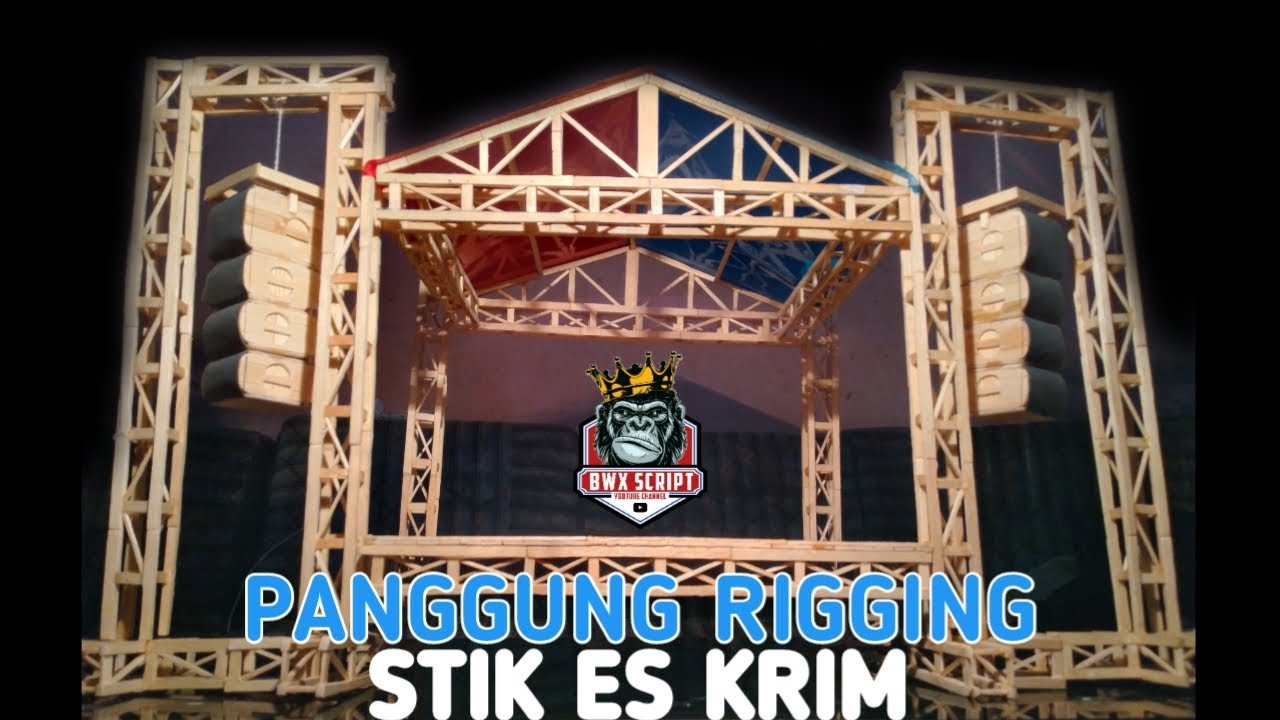 Miniature Ice Cream Stick Craft Music Concert Stage‼️ BWXsricpt