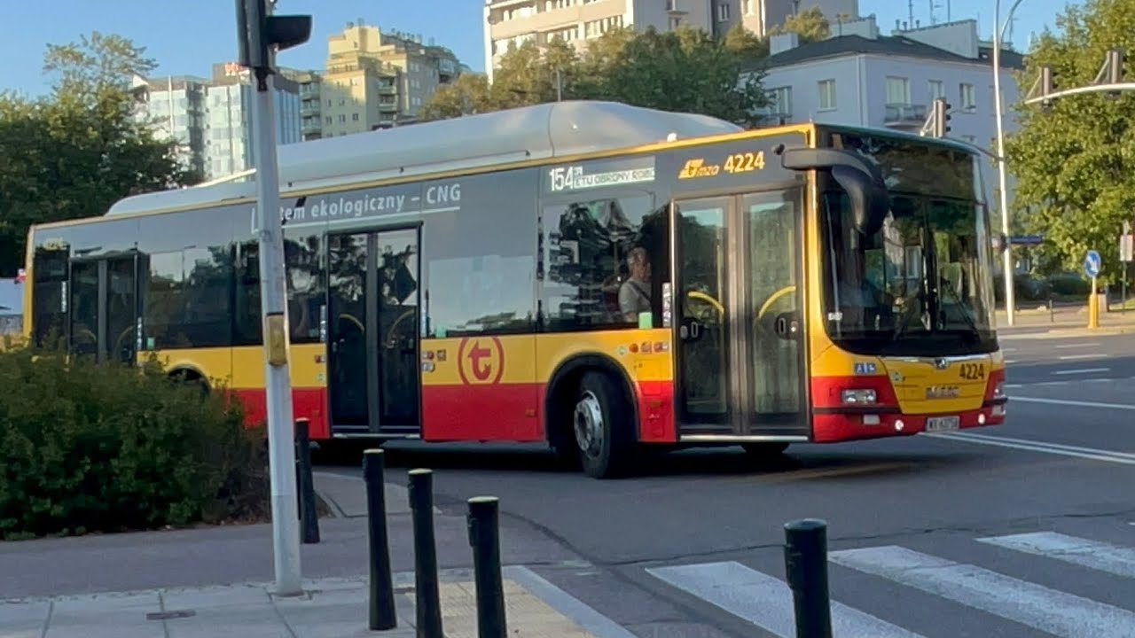 MAN NL313 Lion’s City CNG #4224 (MZA Warszawa) linia 154