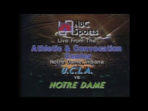 Feb 1981 - UCLA Bruins at Notre Dame Fighting Irish (Full NBC Broadcast)