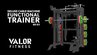 Deluxe Cable Machine Functional Trainer (BD-83) Turn Table | Valor Fitness