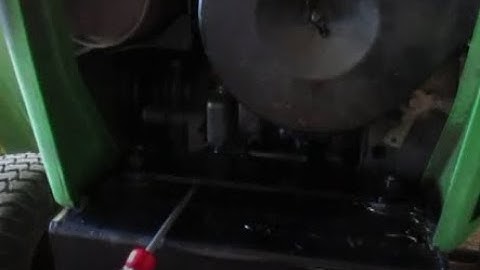 How to set the points/timing on a Kohler K-Series engine, using flywheel timing marks.