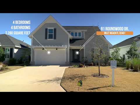 81 Roundwood Dr, Inlet Beach, FL home video tour